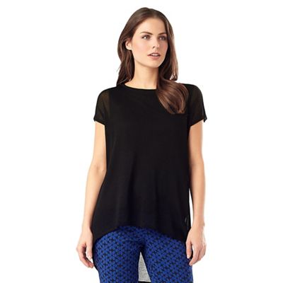 Phase Eight Carson Sheer Knit Woven Top